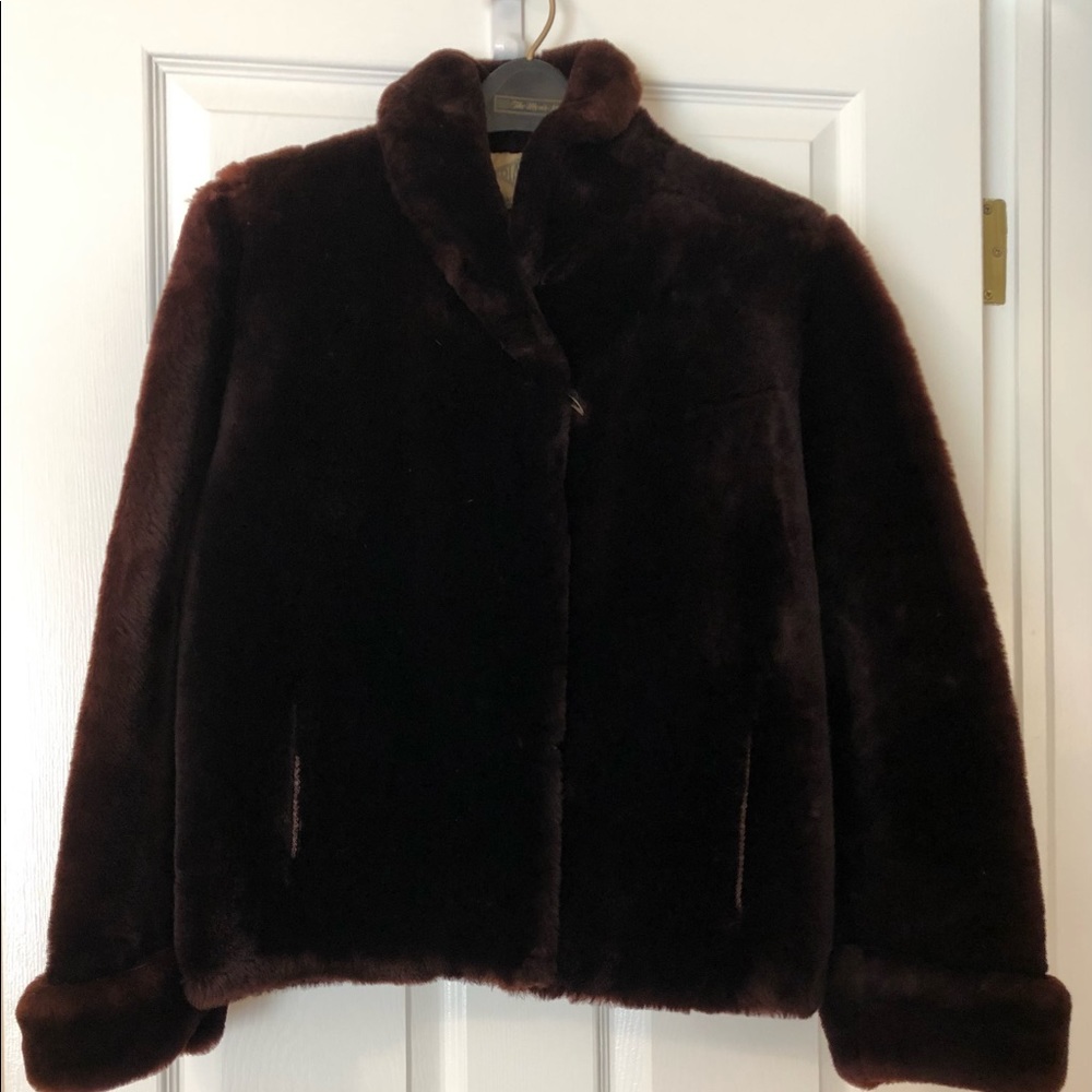 Real Mouton Fur Coat